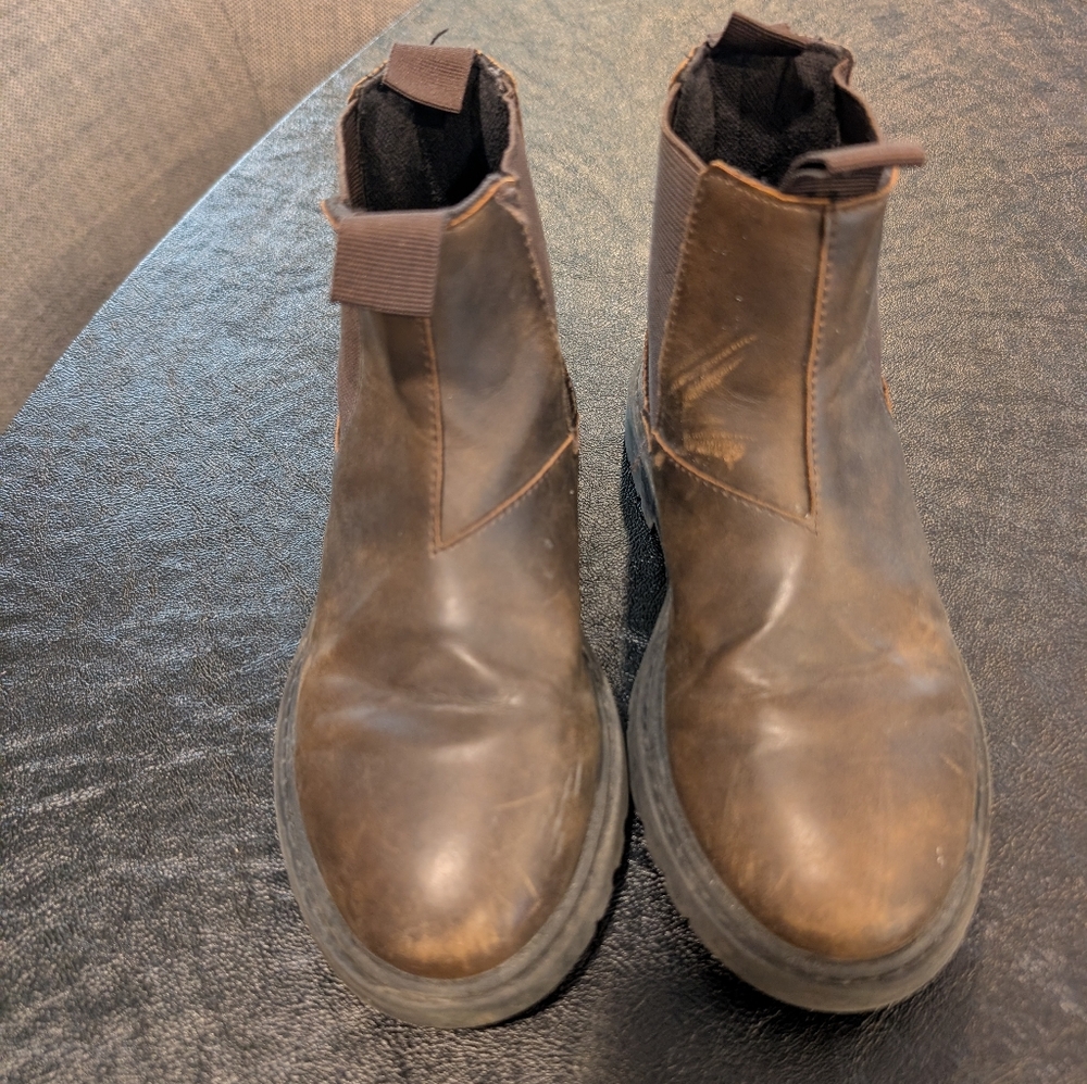 Zara Brown Boys Boots Size 1